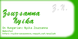 zsuzsanna nyika business card